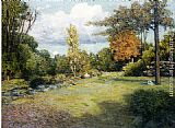 Julian Alden Weir Famous Paintings - Autumn Days